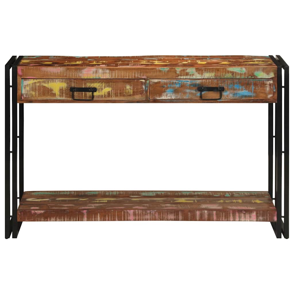 Console Table Multicolour 120 x 33 x 75 cm Solid reclaimed wood