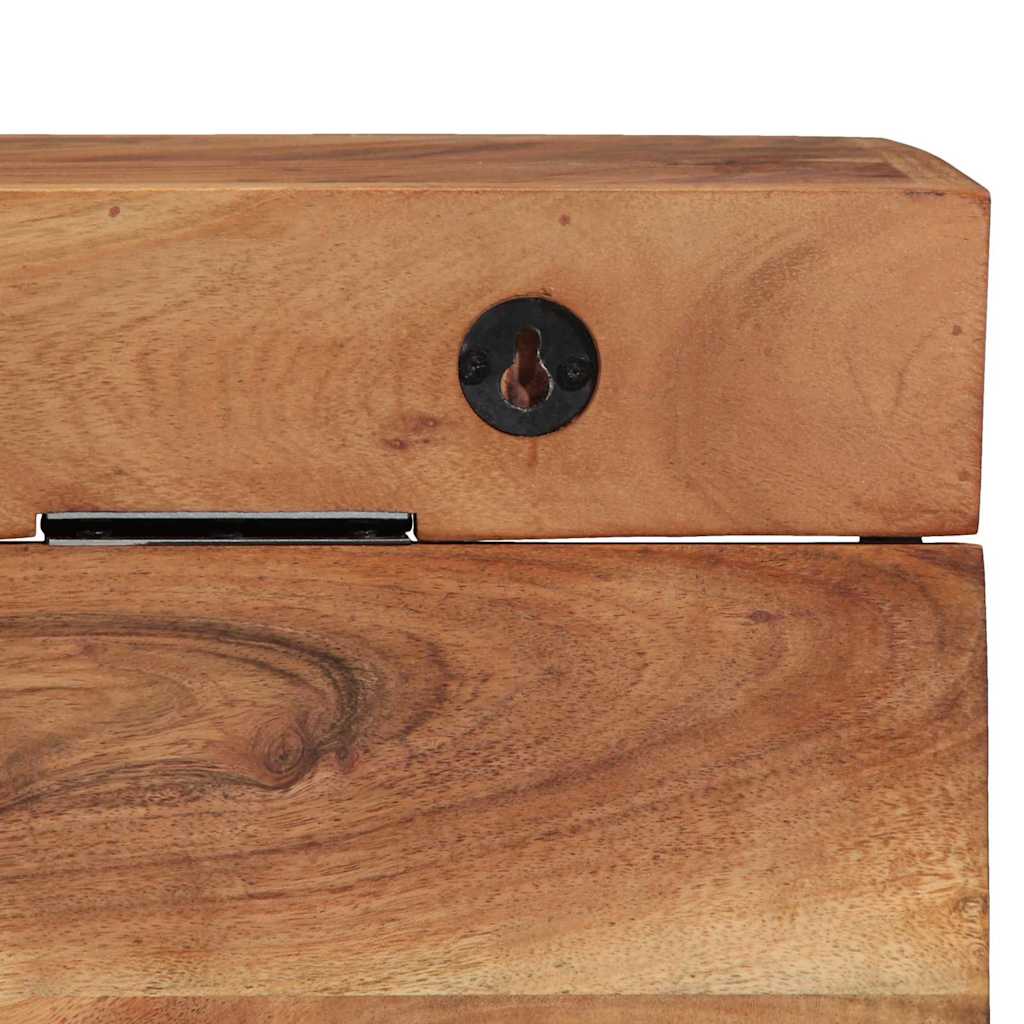 Coat Rack with Shelf Brown 73 x 19 x 23 cm Solid Acacia wood