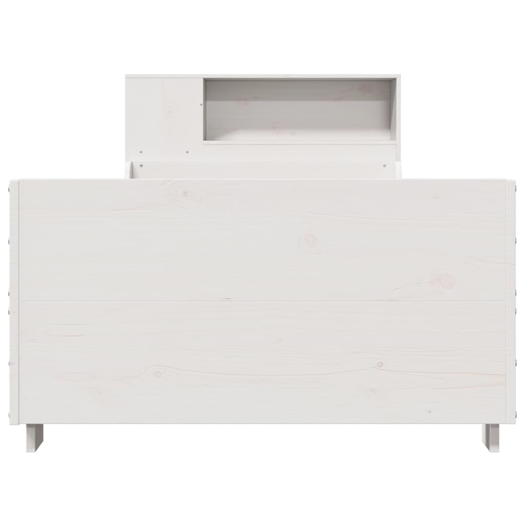 Bed Frame without Mattress White 90x200 cm Solid Wood Pine