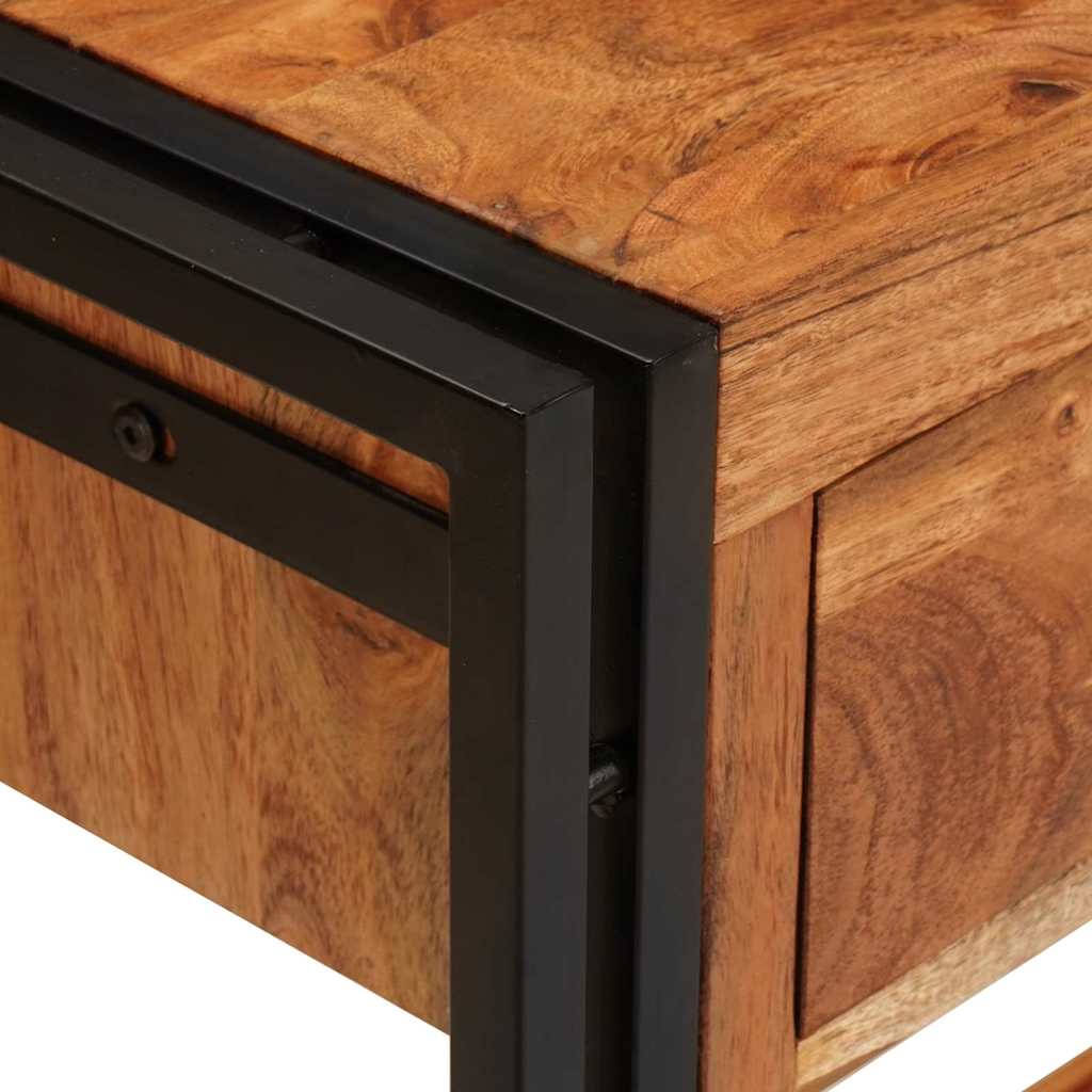 Console Tables 2 pcs Brown 160 x 33 x 75 cm Solid Acacia wood