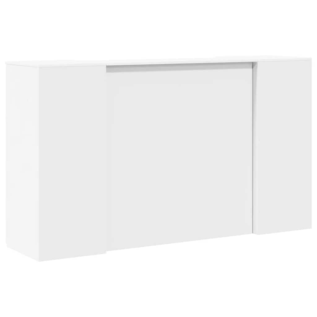 Reception Desk White 180x50x103.5 cm Engineered Wood