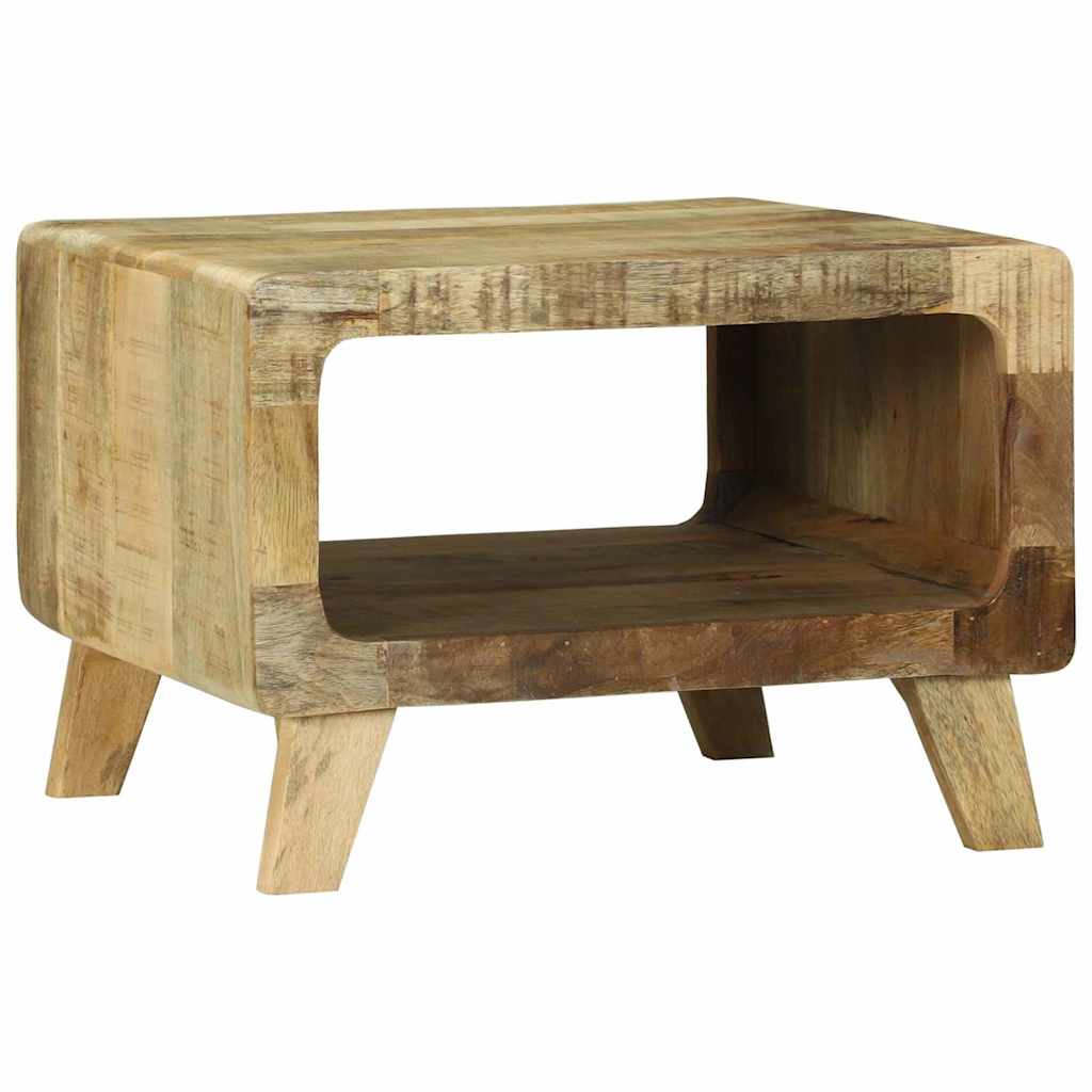 Coffee Table Brown 50 x 50 x 35 cm Solid rough mango wood