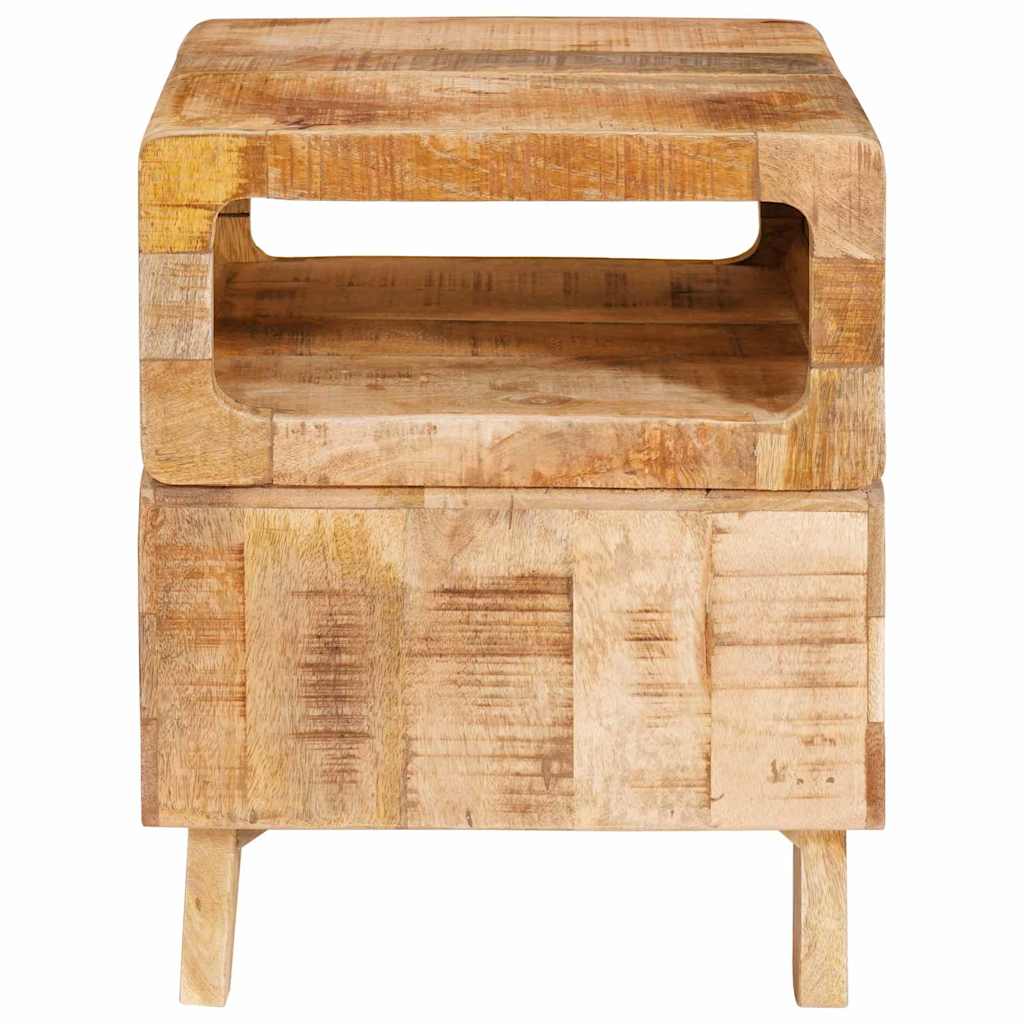 End Tables with Shelf Brown 40 x 40 x 49 cm Solid mango wood