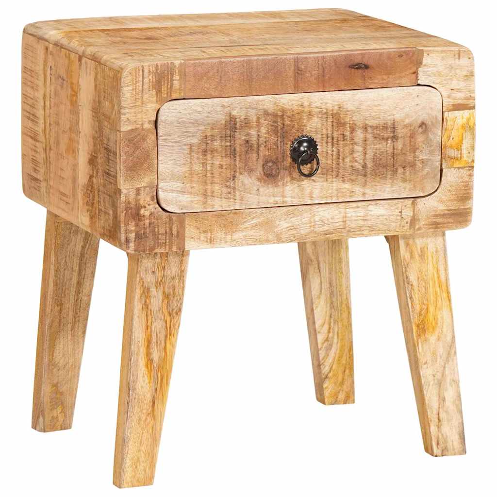 End Tables with Drawer Brown 40 x 32 x 46 cm Solid mango wood