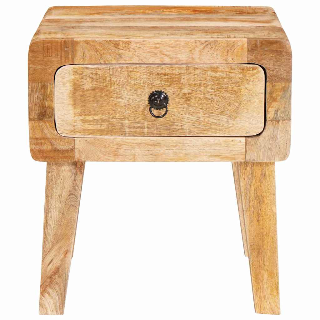 End Tables with Drawer Brown 40 x 32 x 46 cm Solid mango wood