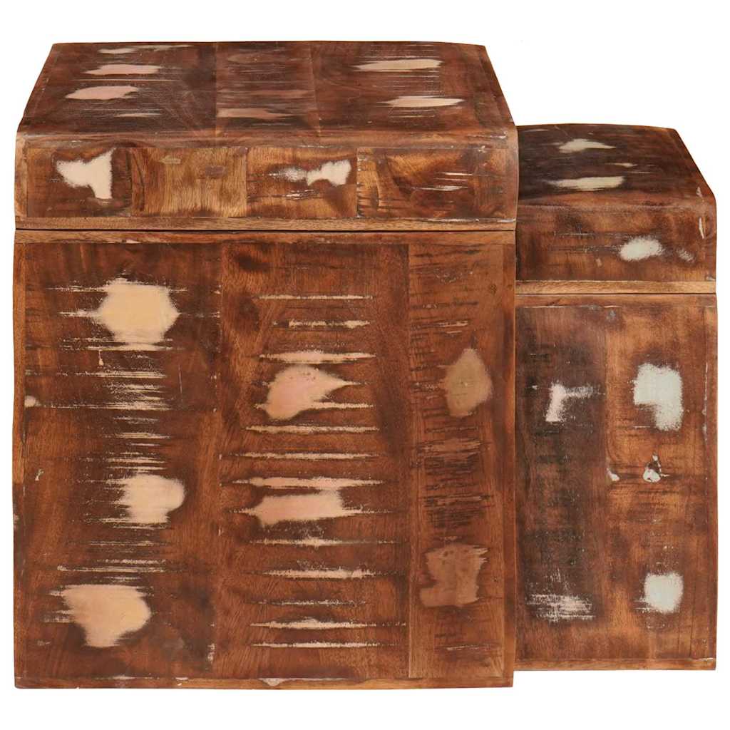 End Tables Multicolour Solid reclaimed wood