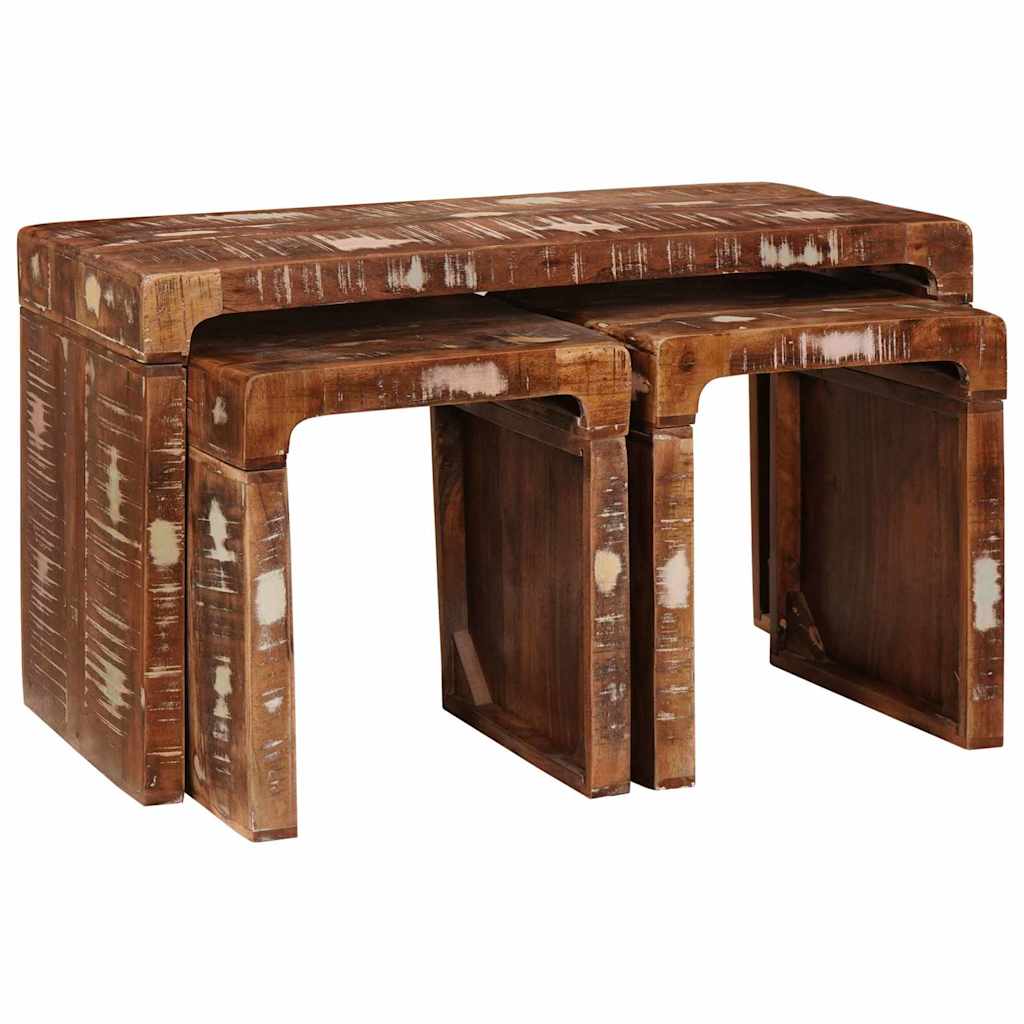 Nesting Tables Solid reclaimed wood