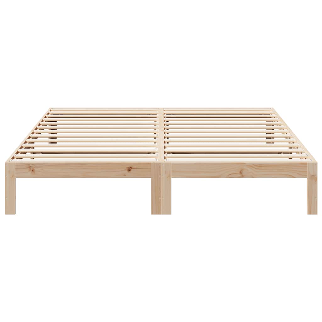 Bed Frame without Mattress 160x200 cm Solid Wood Pine
