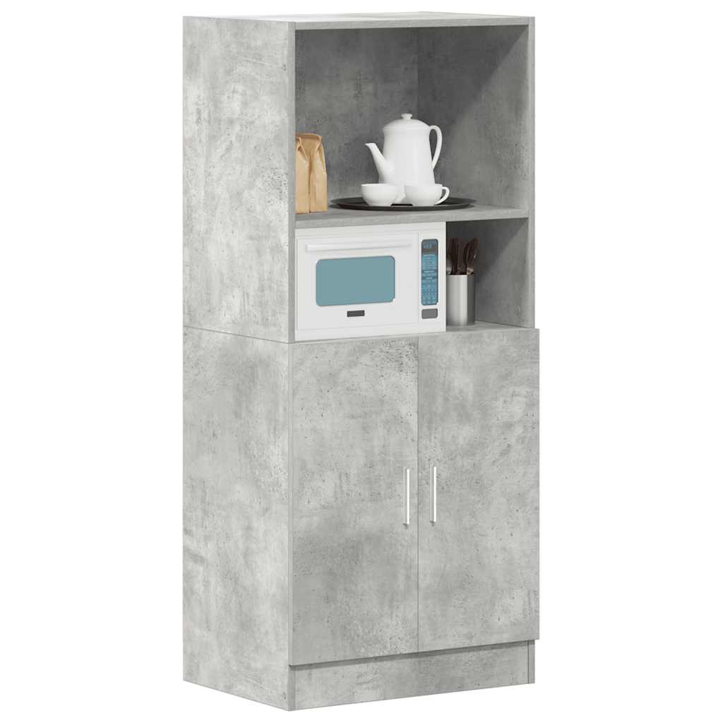 Kitchen Cabinet Concrete Grey 57x41.5x131.5 cm Engineered Wood