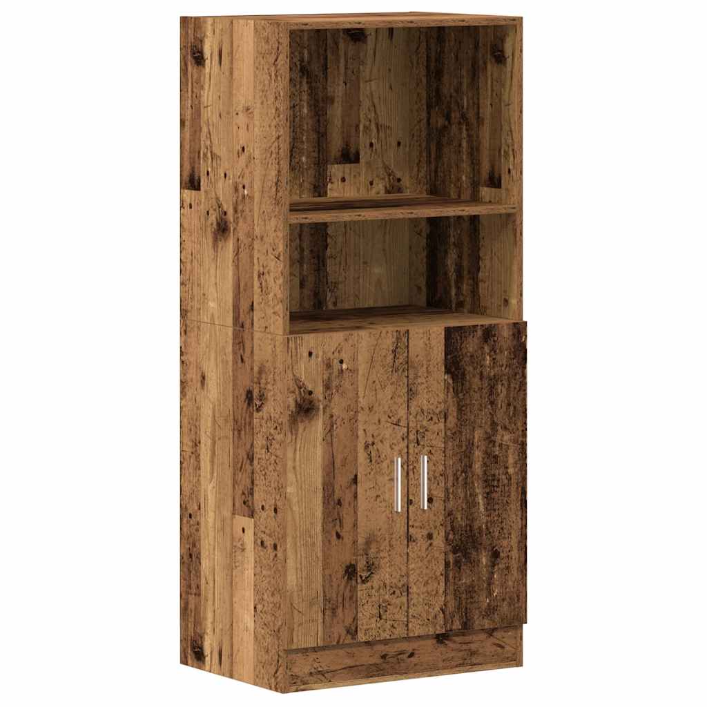 Kitchen Cabinet Old Wood 57x41.5x131.5 cm Engineered Wood