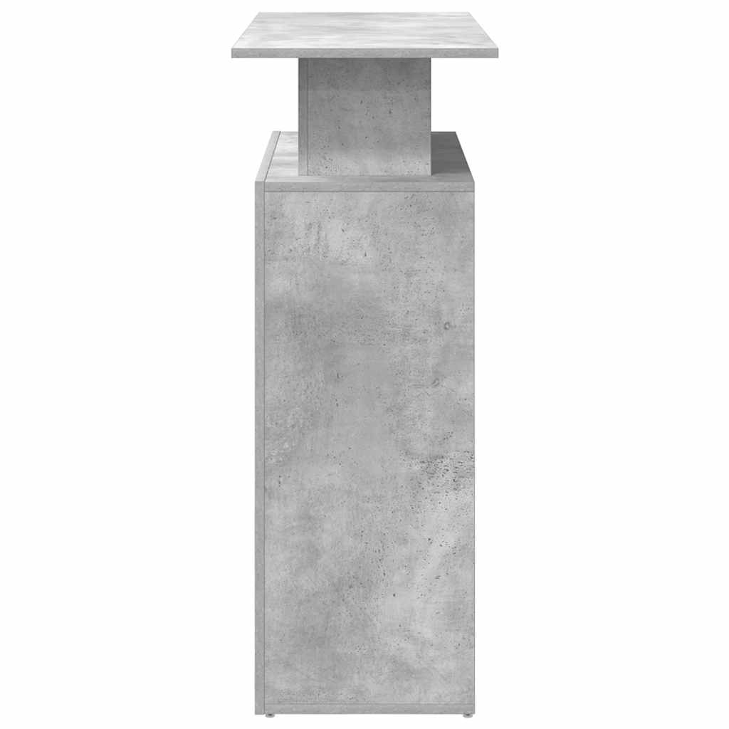 Reception Desk Concrete Grey 100x40x104 cm Engineered Wood