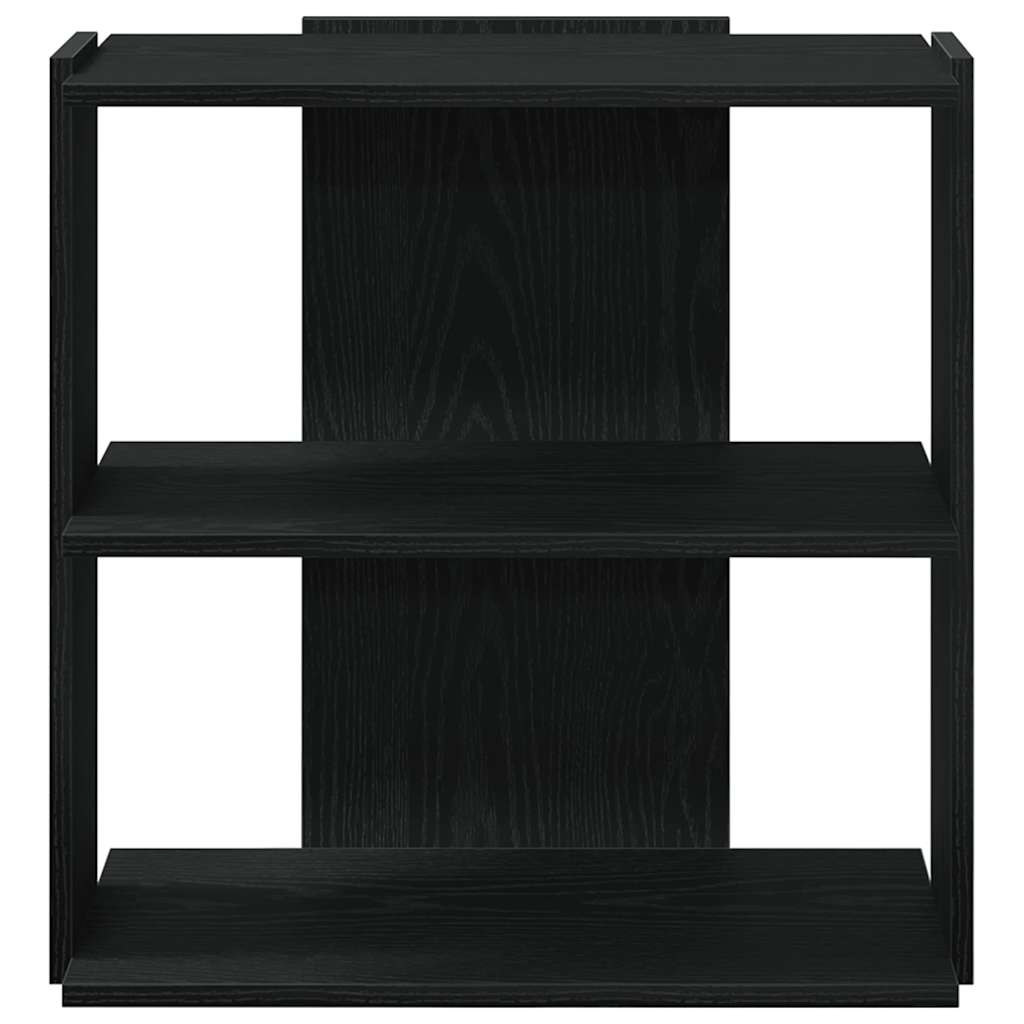 Bookcase 3-Tier Black 60x30x60 cm Engineered Wood