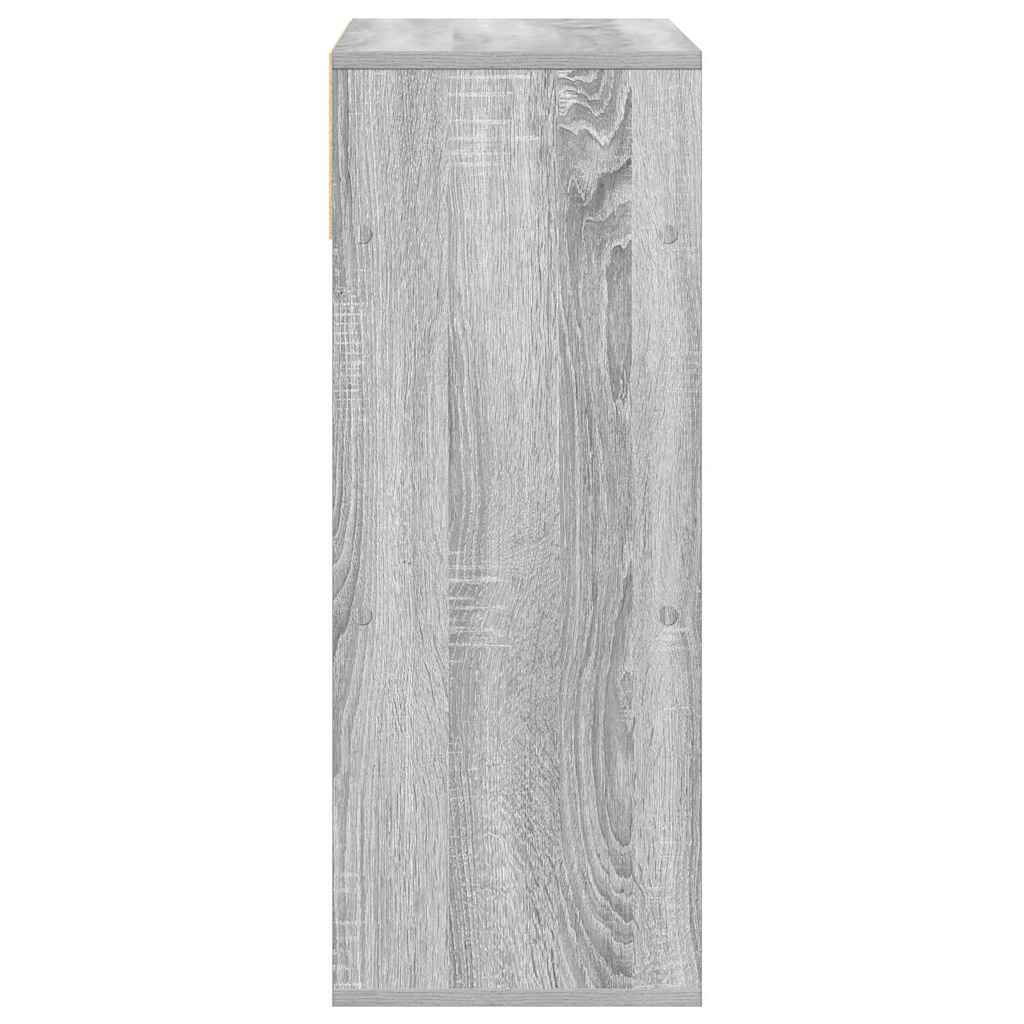 Book Cabinet Grey Sonoma 66x31x80 cm Engineered Wood