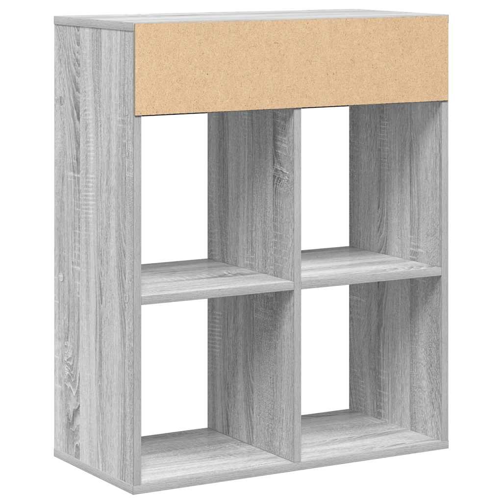 Book Cabinet Grey Sonoma 66x31x80 cm Engineered Wood