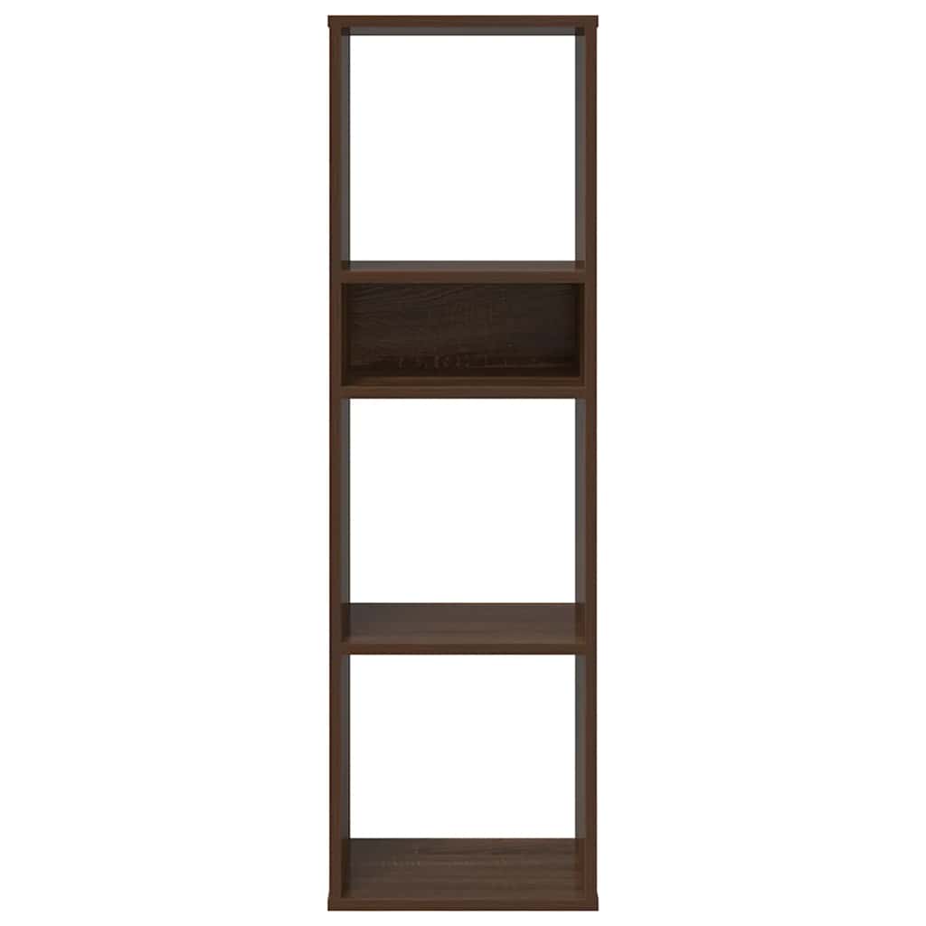 Book Cabinet Brown Oak 34x31x112 cm Engineered Wood