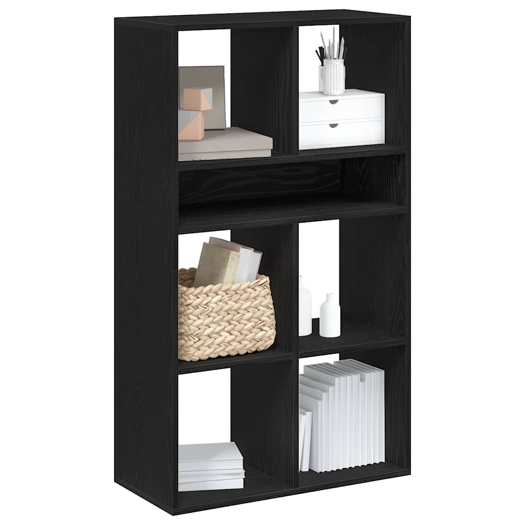 Book Cabinet Black 66x31x112 cm Engineered Wood