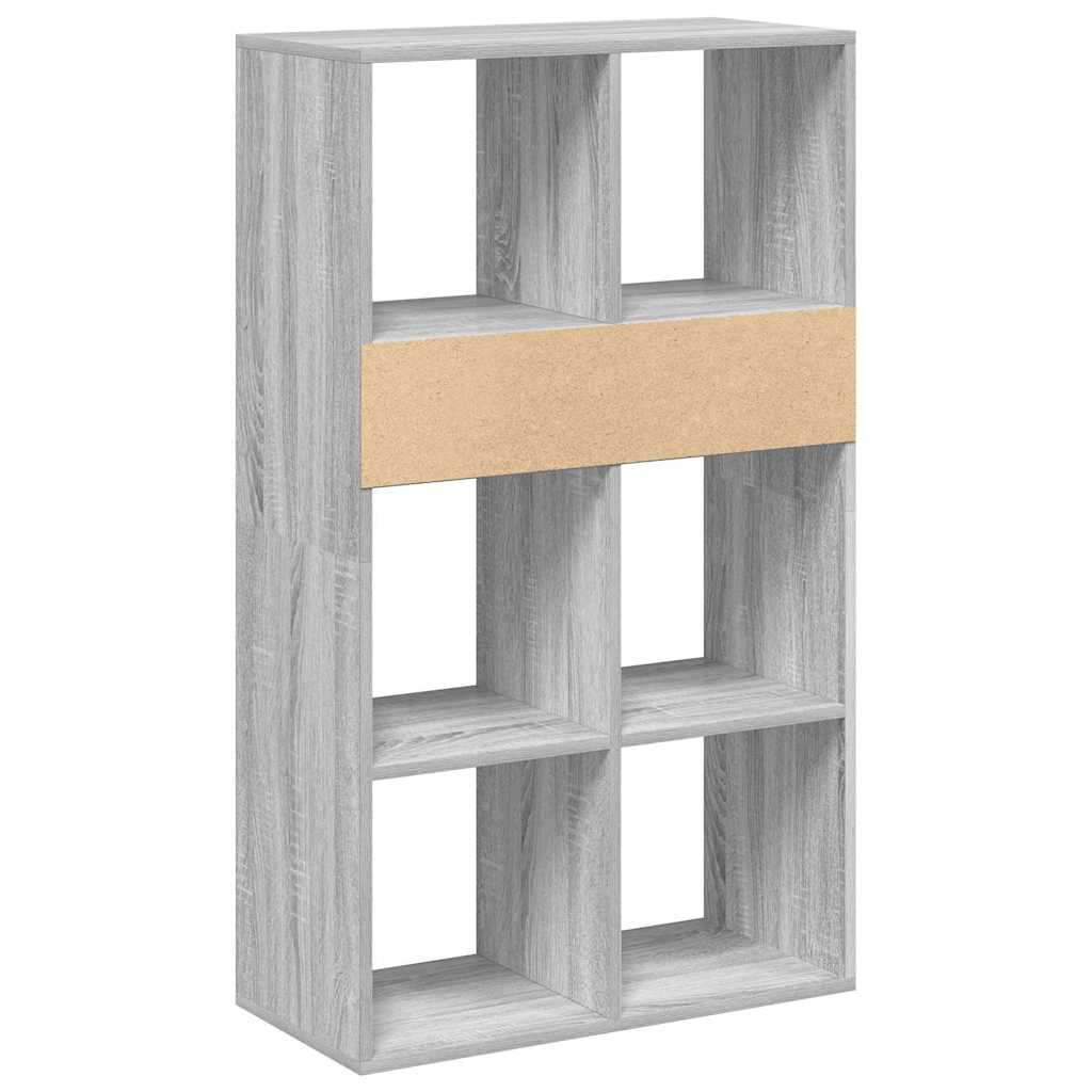 Book Cabinet Grey Sonoma 66x31x112 cm Engineered Wood