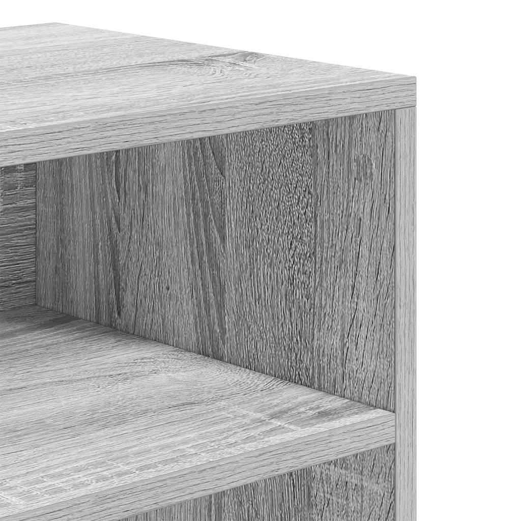 Book Cabinet Grey Sonoma 60x30x71.5 cm Engineered Wood