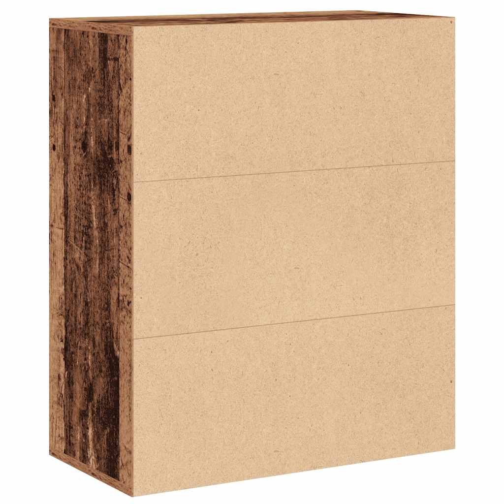 Book Cabinet Old Wood 60x30x71.5 cm Engineered Wood