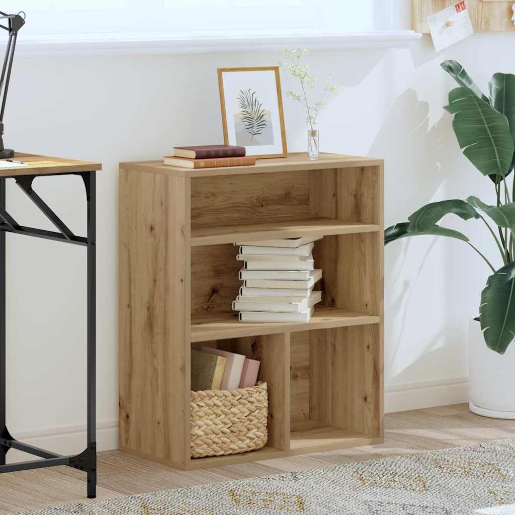 Book Cabinet Artisan Oak 60x30x71.5 cm Engineered Wood