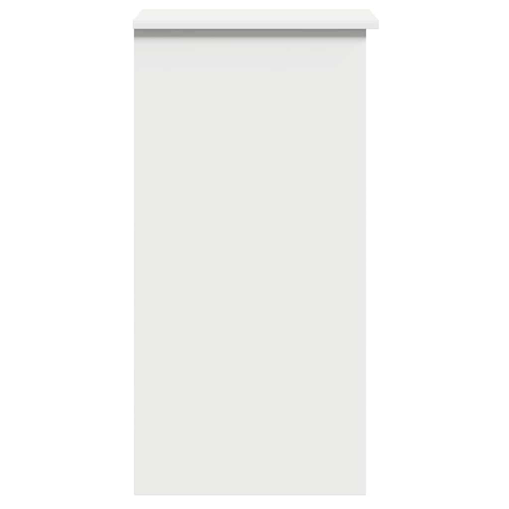 Desk with Shelves White 84x40x78 cm Engineered Wood