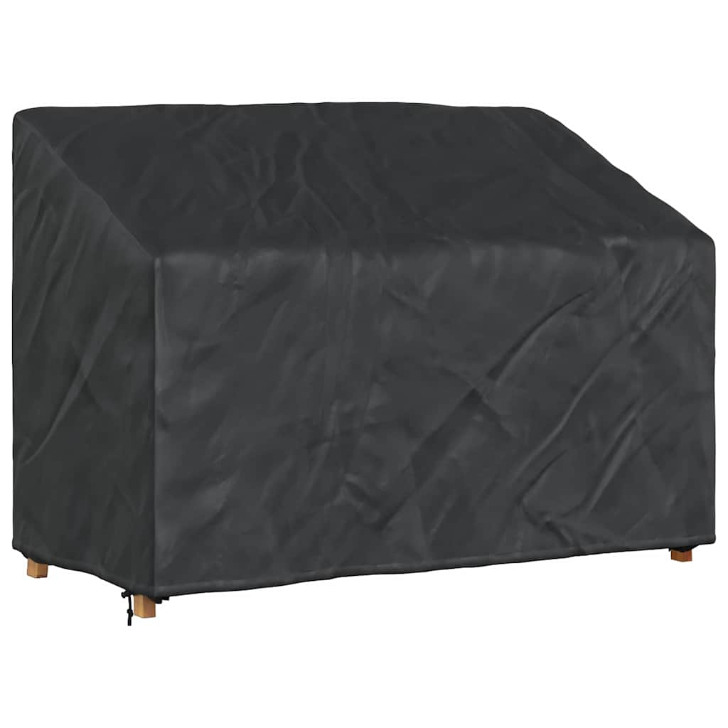 Garden Bench Cover Black 134 x 70 x 65 / 94 cm 210D fabric