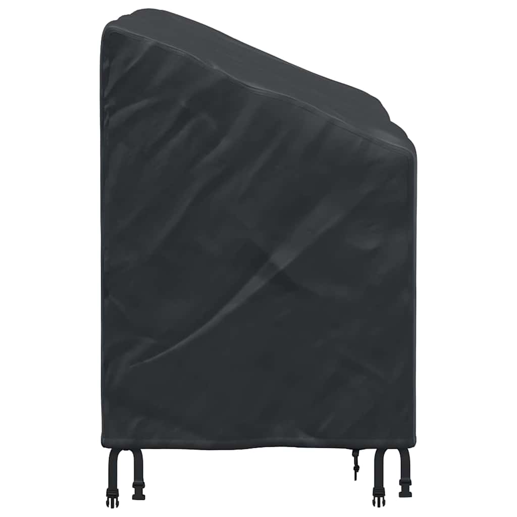 Garden Bench Cover Black 134 x 70 x 65 / 94 cm 210D fabric