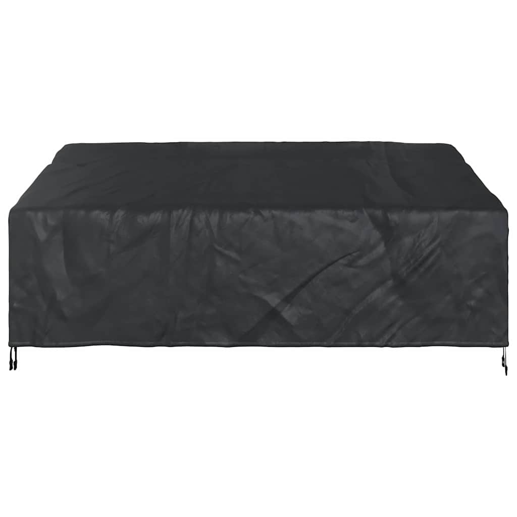 Garden Bench Cover Black 200 x 100 x 89 cm 600D oxford fabric