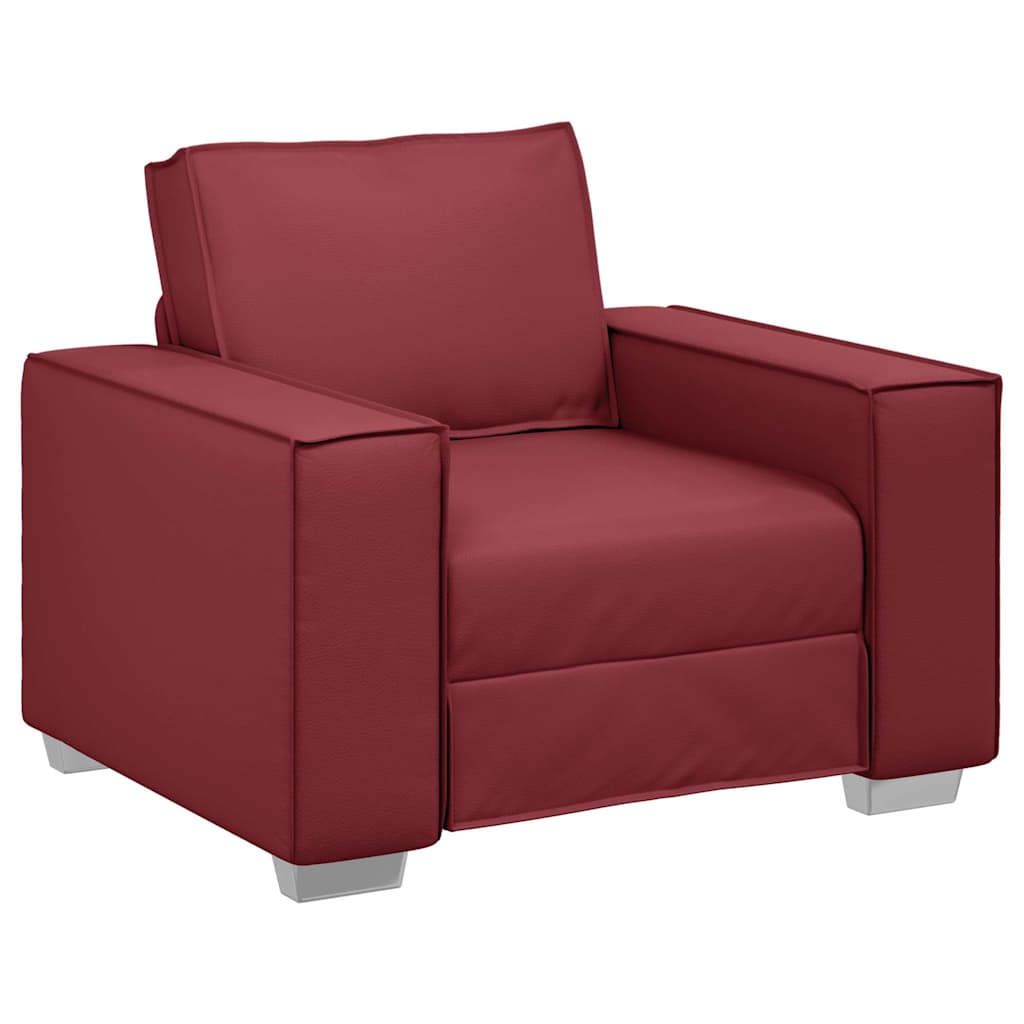 Sofa Chair Wine red 99 x 78 x 84 cm Artificial Leather