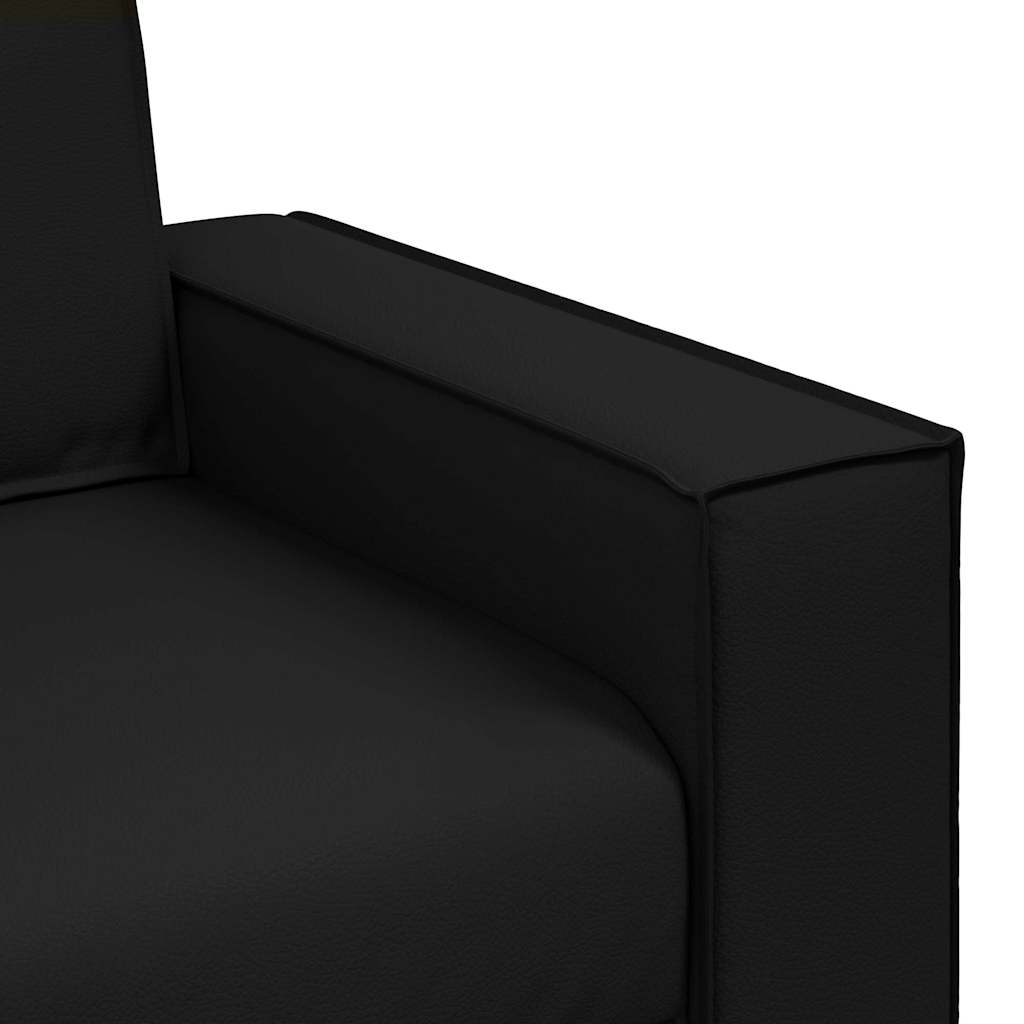 Sofa Chair Black 160 x 78 x 84 cm Artificial Leather