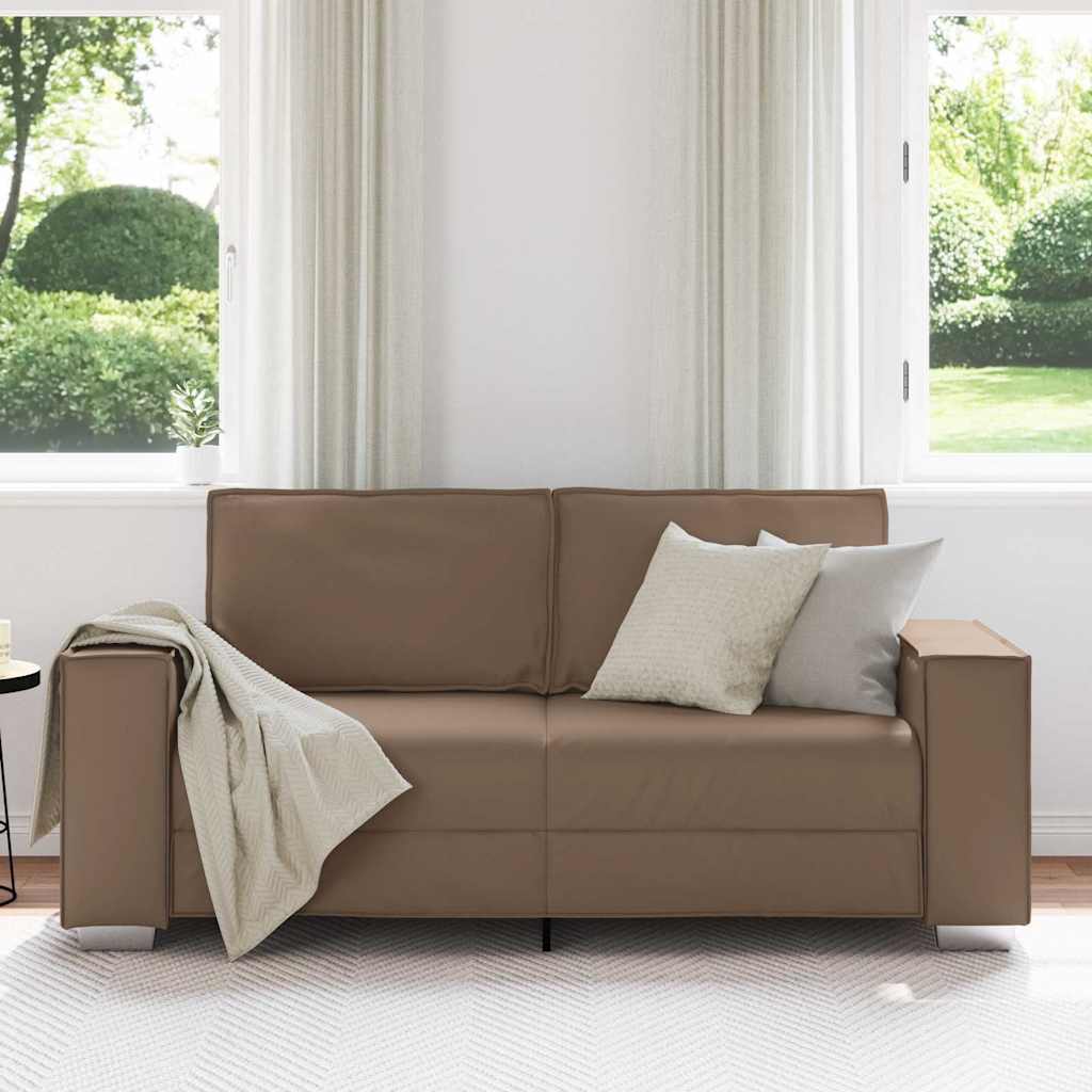 Sofa Chair Cappuccino 180 x 78 x 84 cm Artificial Leather