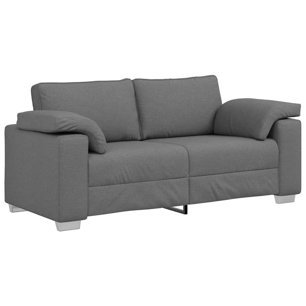 Sofa with Cushion Dark grey 180 x 77 x 82 cm Fabric