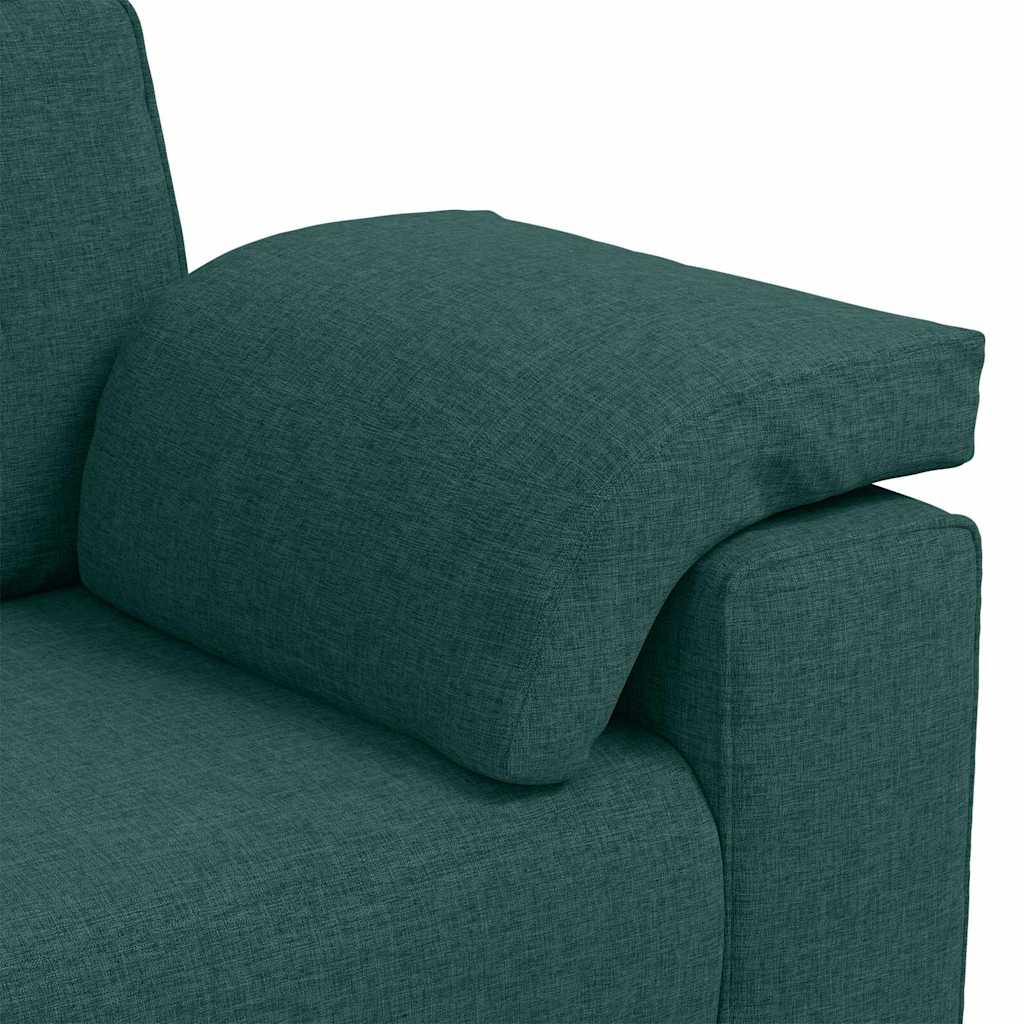Sofa with Cushion Dark green 180 x 77 x 82 cm Fabric