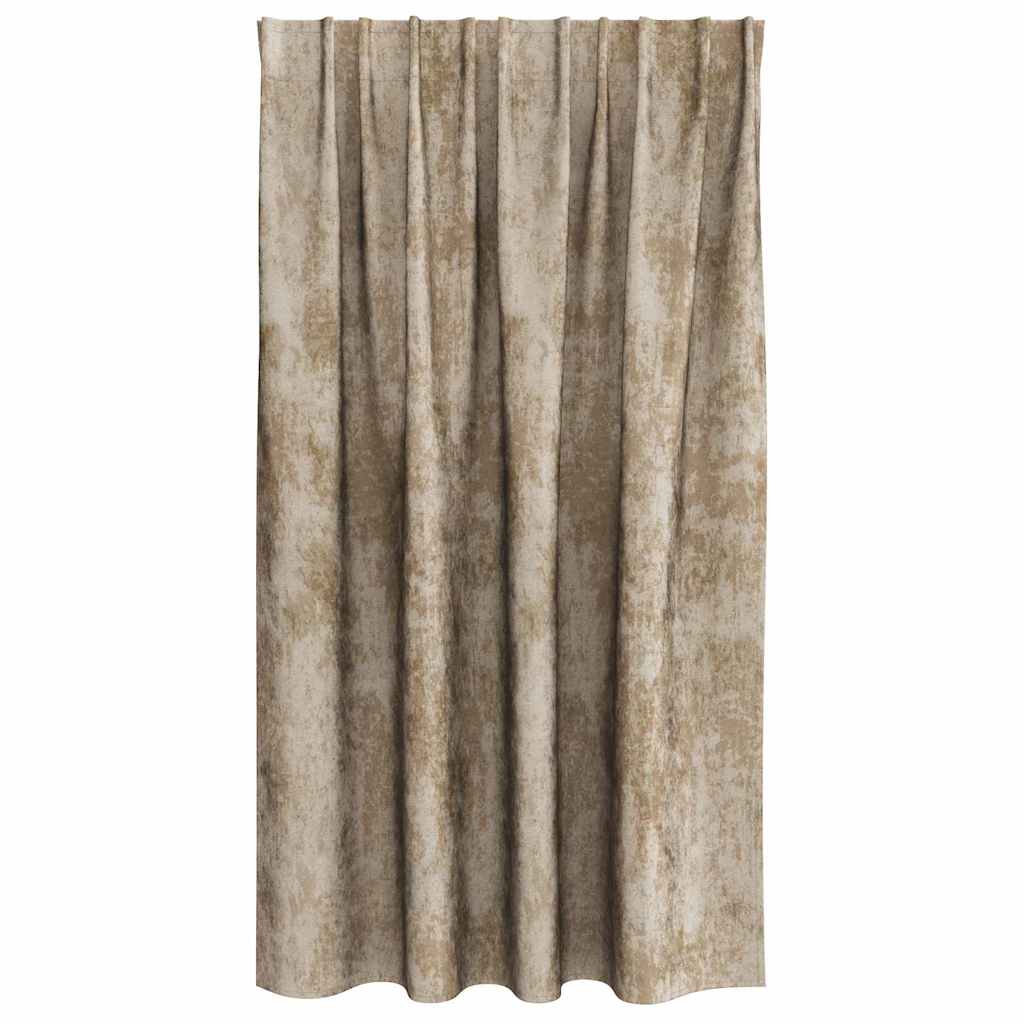 Curtain with Curtains 2 pcs Champagne 140 x 140 cm Velvet