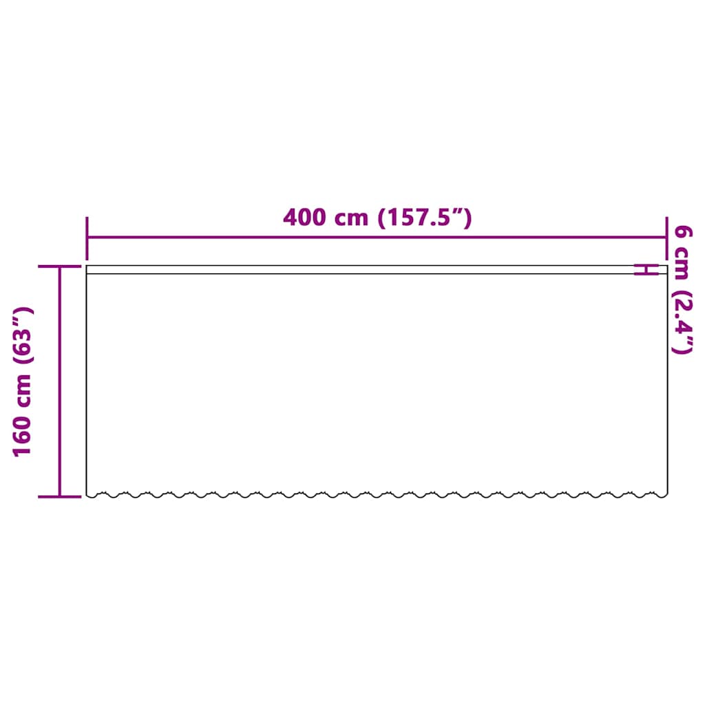 Lace Curtain with Curtains White 400x160cm Polyester