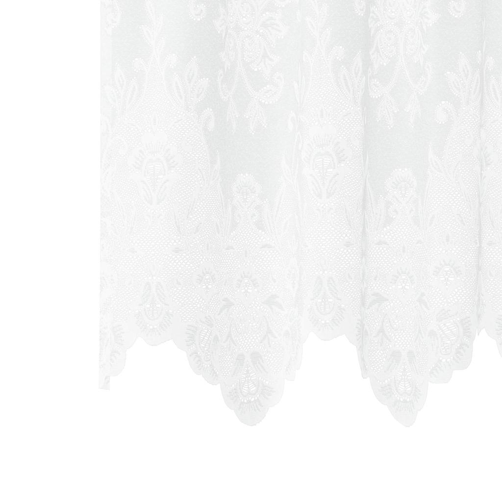 Lace Curtain with Curtains White 500x300cm Polyester