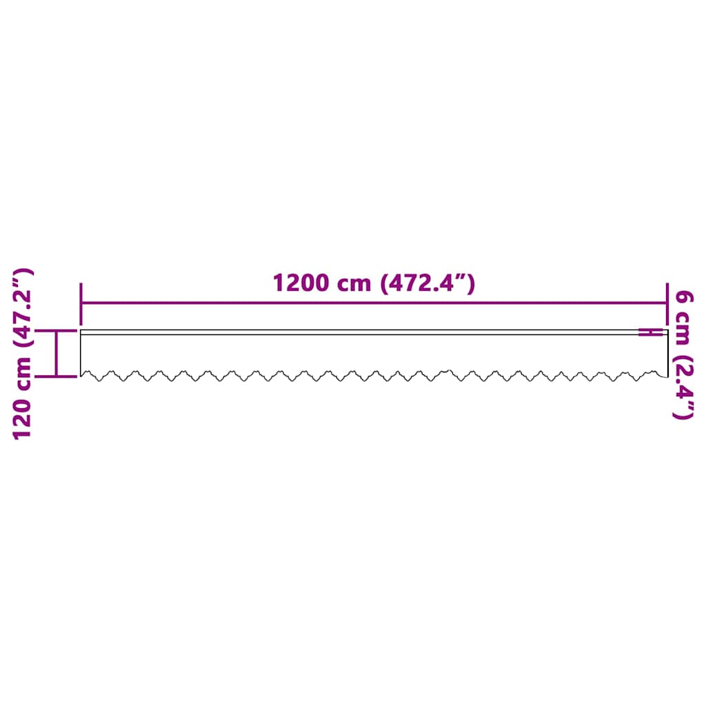 Lace Curtain with Curtains White 1200x120cm Polyester