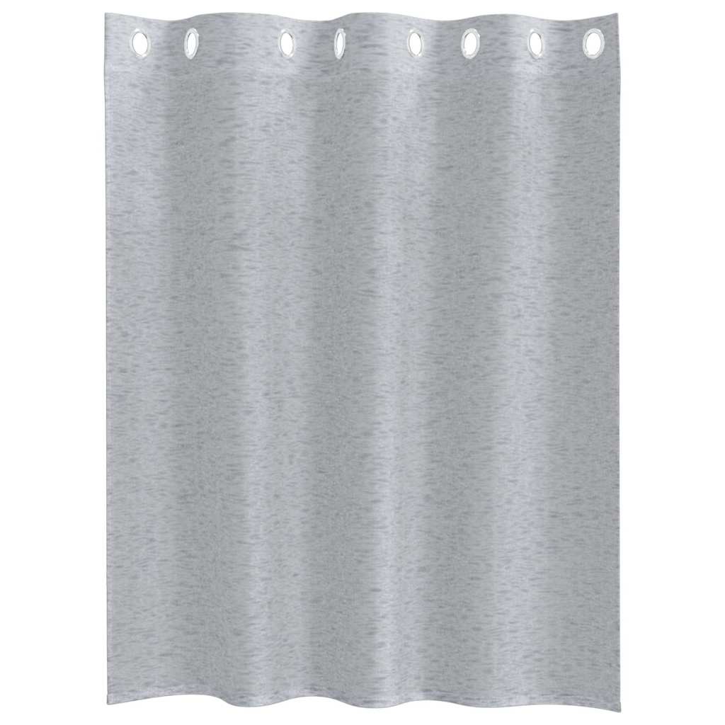 Voile Curtain with Curtains 2 pcs Dark grey 140x140cm Polyester