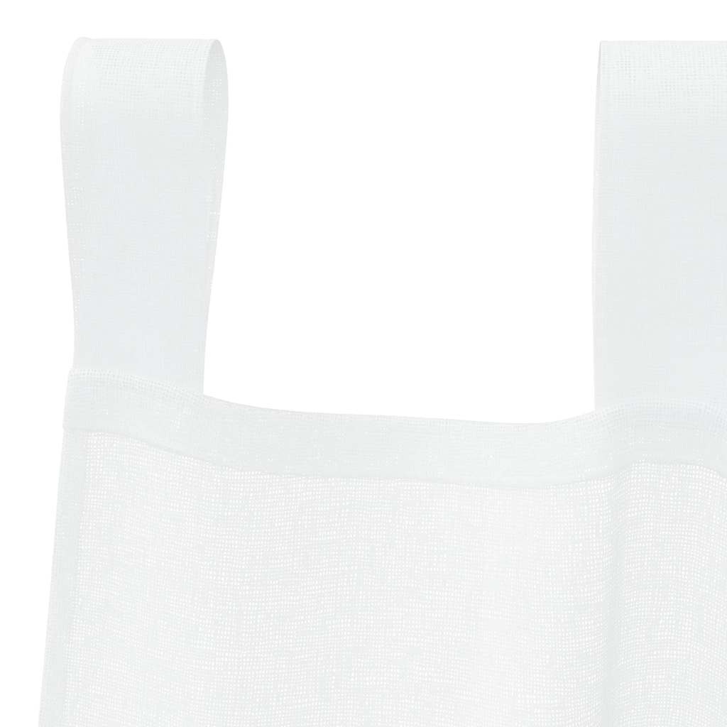 Voile Curtain with Curtains 2 pcs White 140x175cm Polyester
