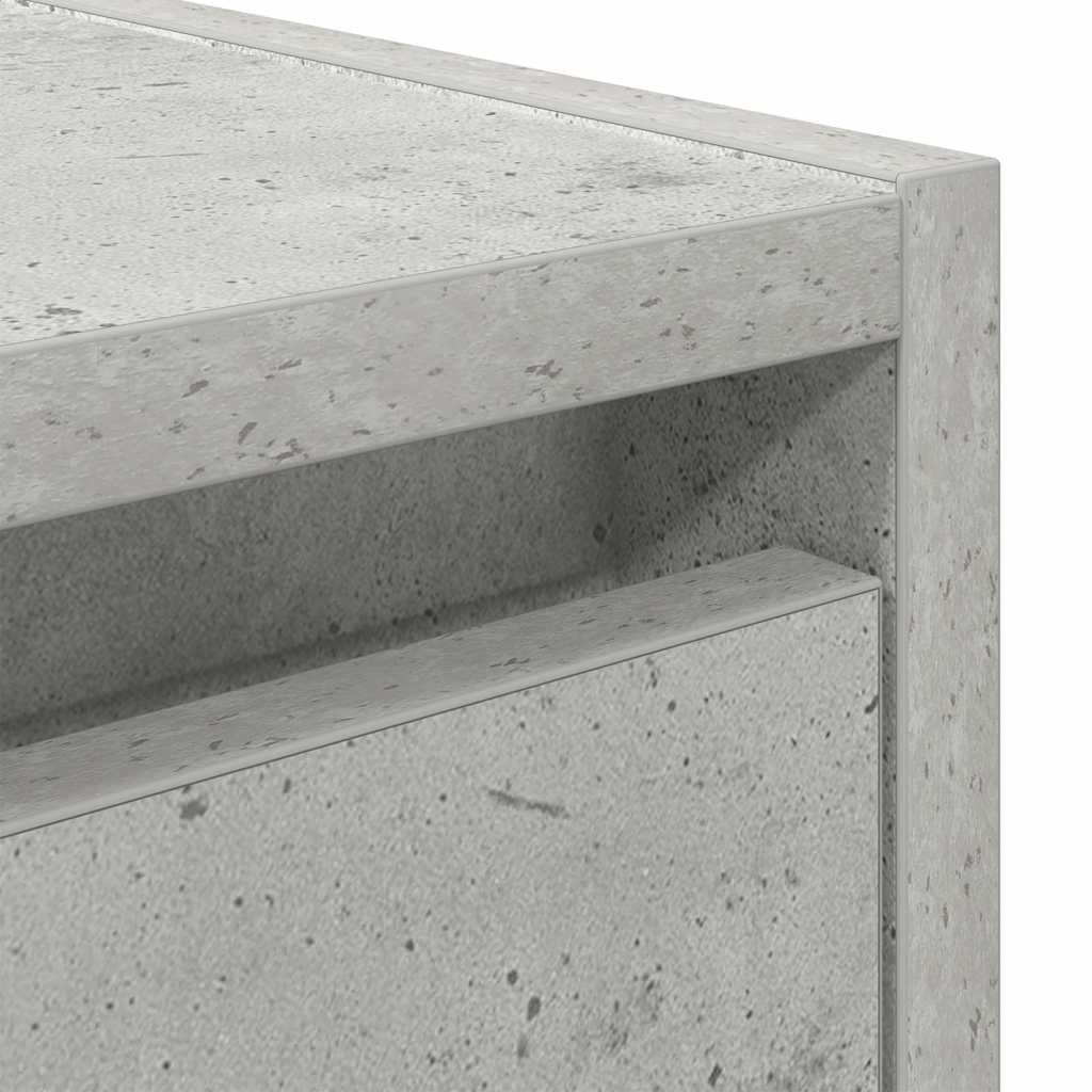 Wall-mounted Bedside Cabinet Concrete Grey 38x34x40 cm