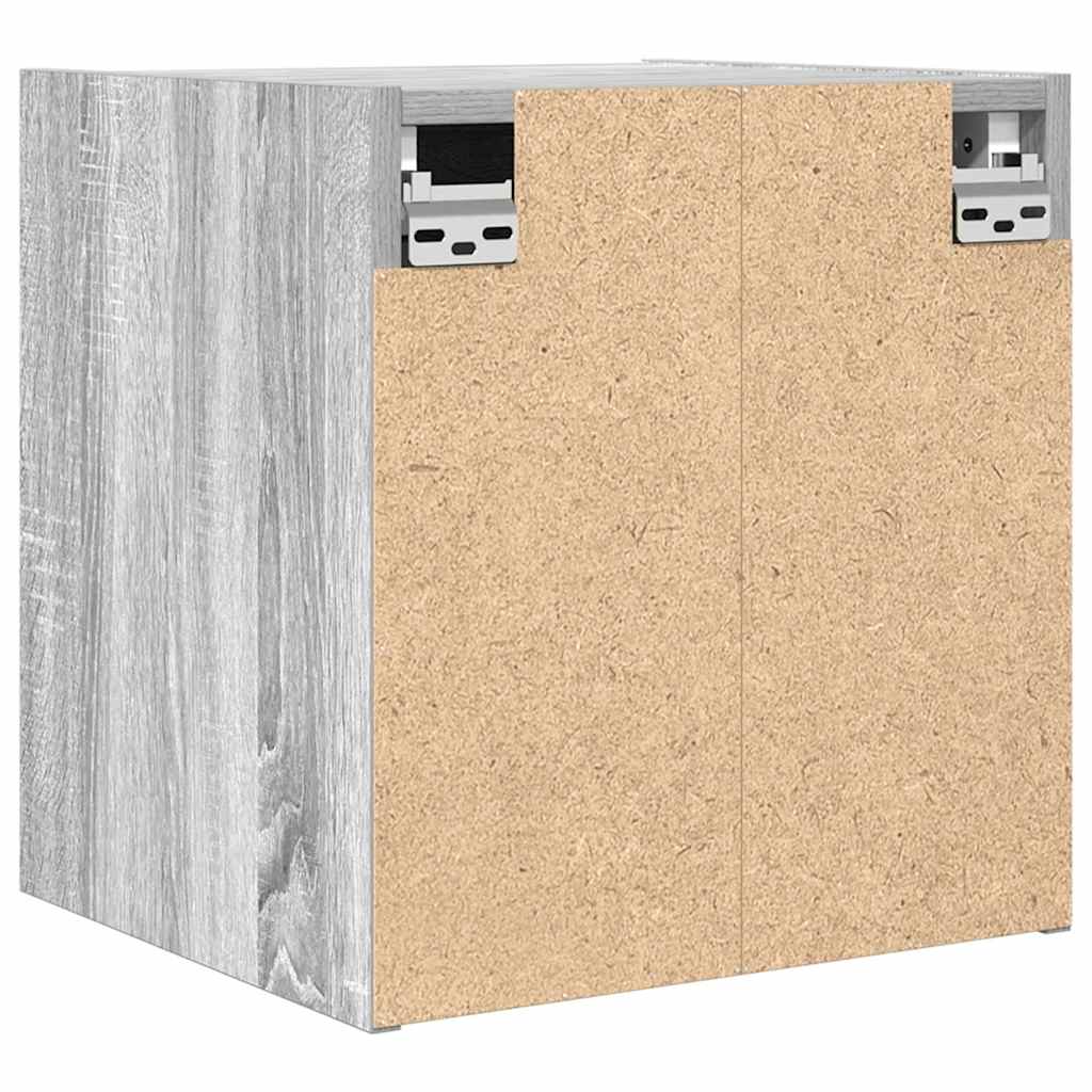 Wall-mounted Bedside Cabinets 2 pcs Grey Sonoma 38x34x40 cm