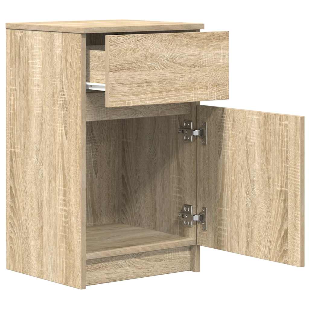 Bedside Cabinet Sonoma Oak 39x35x65 cm Engineered Wood