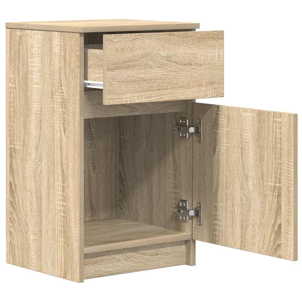 Bedside Cabinets 2 pcs Sonoma Oak 39x35x65 cm Engineered Wood
