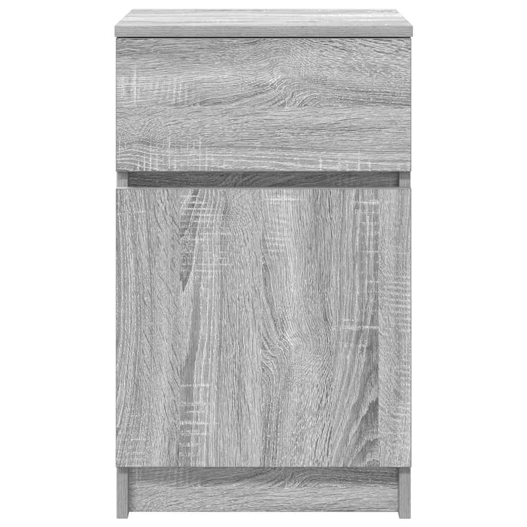 Bedside Cabinets 2 pcs Grey Sonoma 39x35x65 cm Engineered Wood