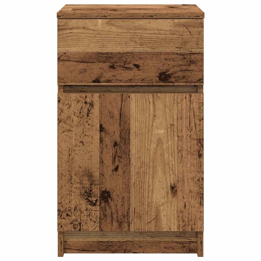 Bedside Cabinet Old Wood 39x35x65 cm Engineered Wood