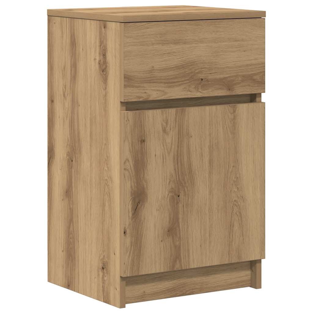 Bedside Cabinet Artisan Oak 39x35x65 cm Engineered Wood