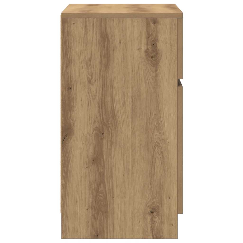 Bedside Cabinet Artisan Oak 39x35x65 cm Engineered Wood