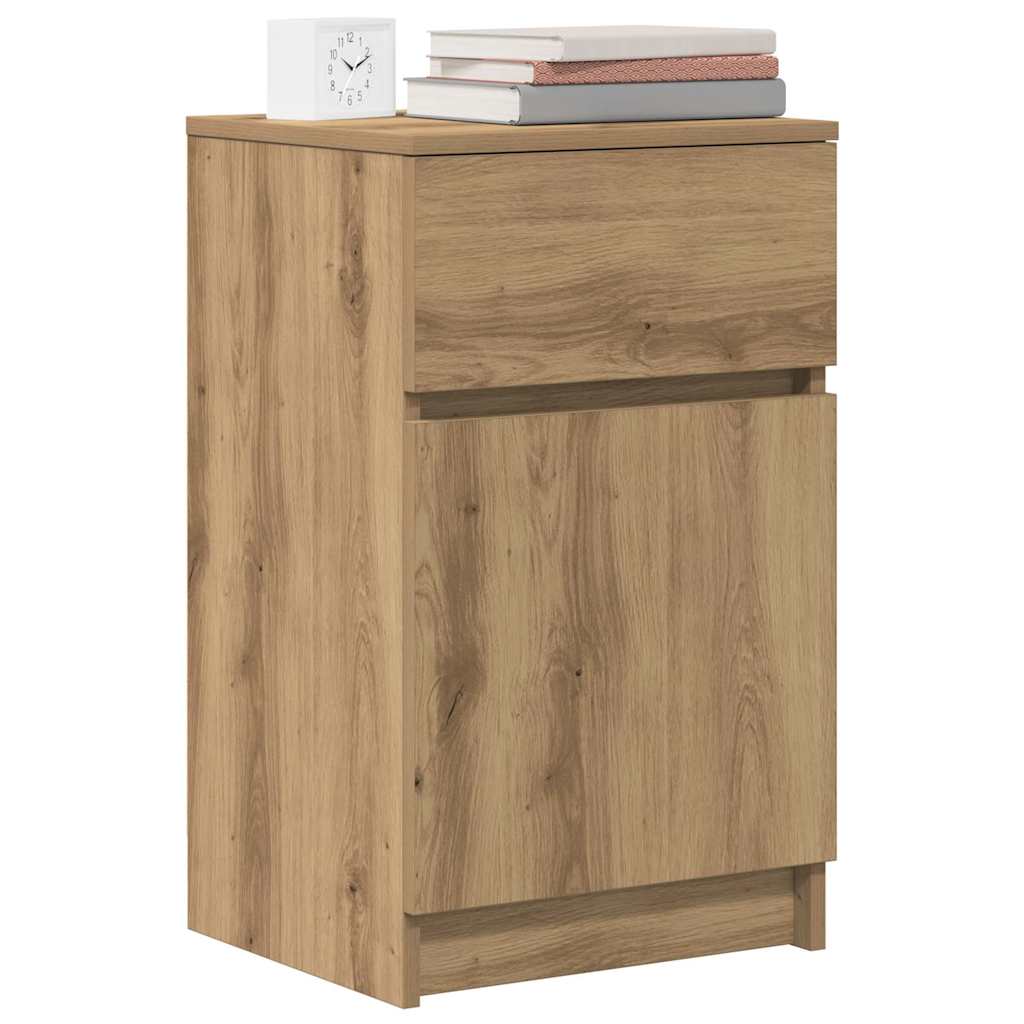 Bedside Cabinets 2 pcs Artisan Oak 39x35x65 cm Engineered Wood