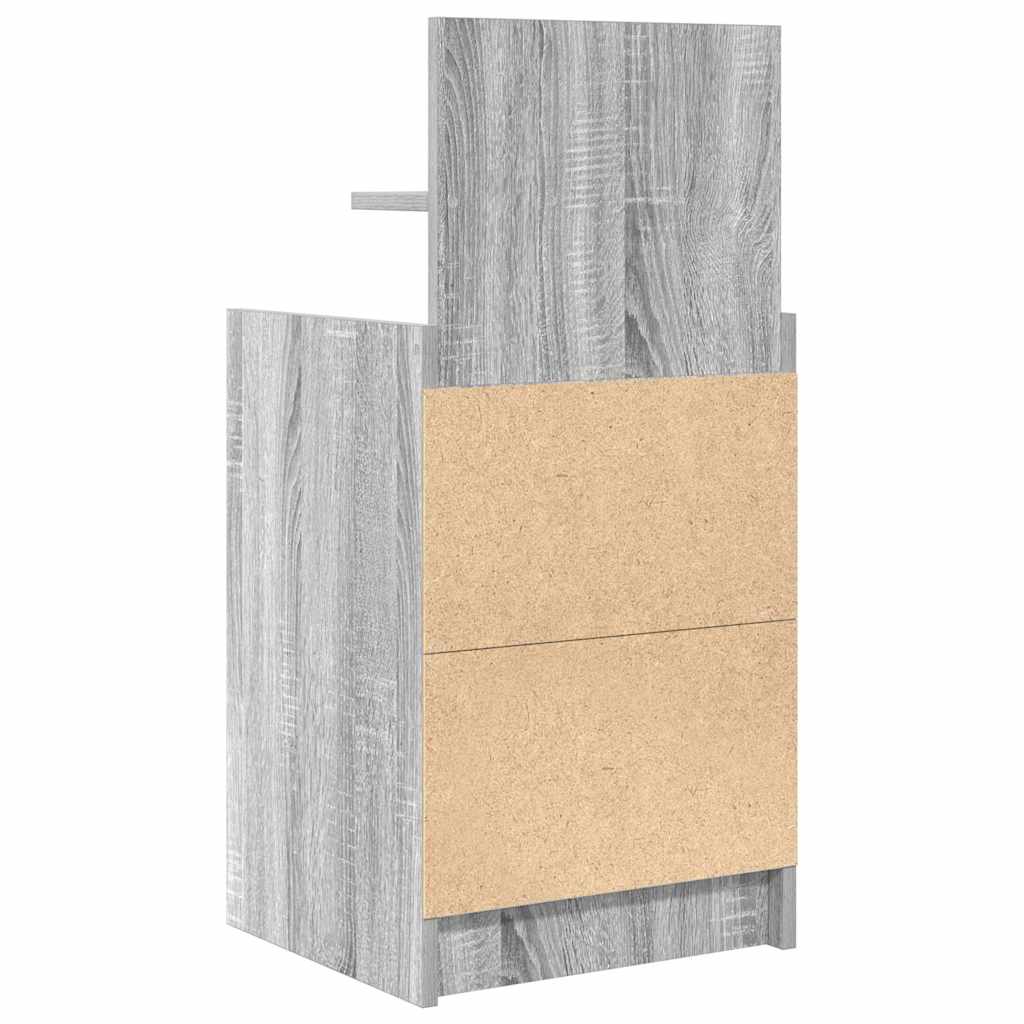 Bedside Cabinets with 2 Drawers 2 pcs Grey Sonoma 38x34x80 cm