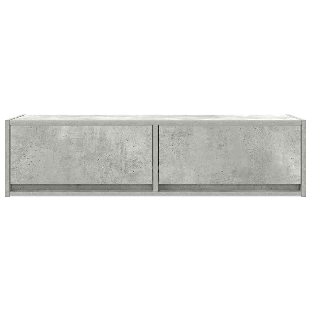 TV Cabinet Concrete grey 100 x 31 x 25.5 cm Engineered wood